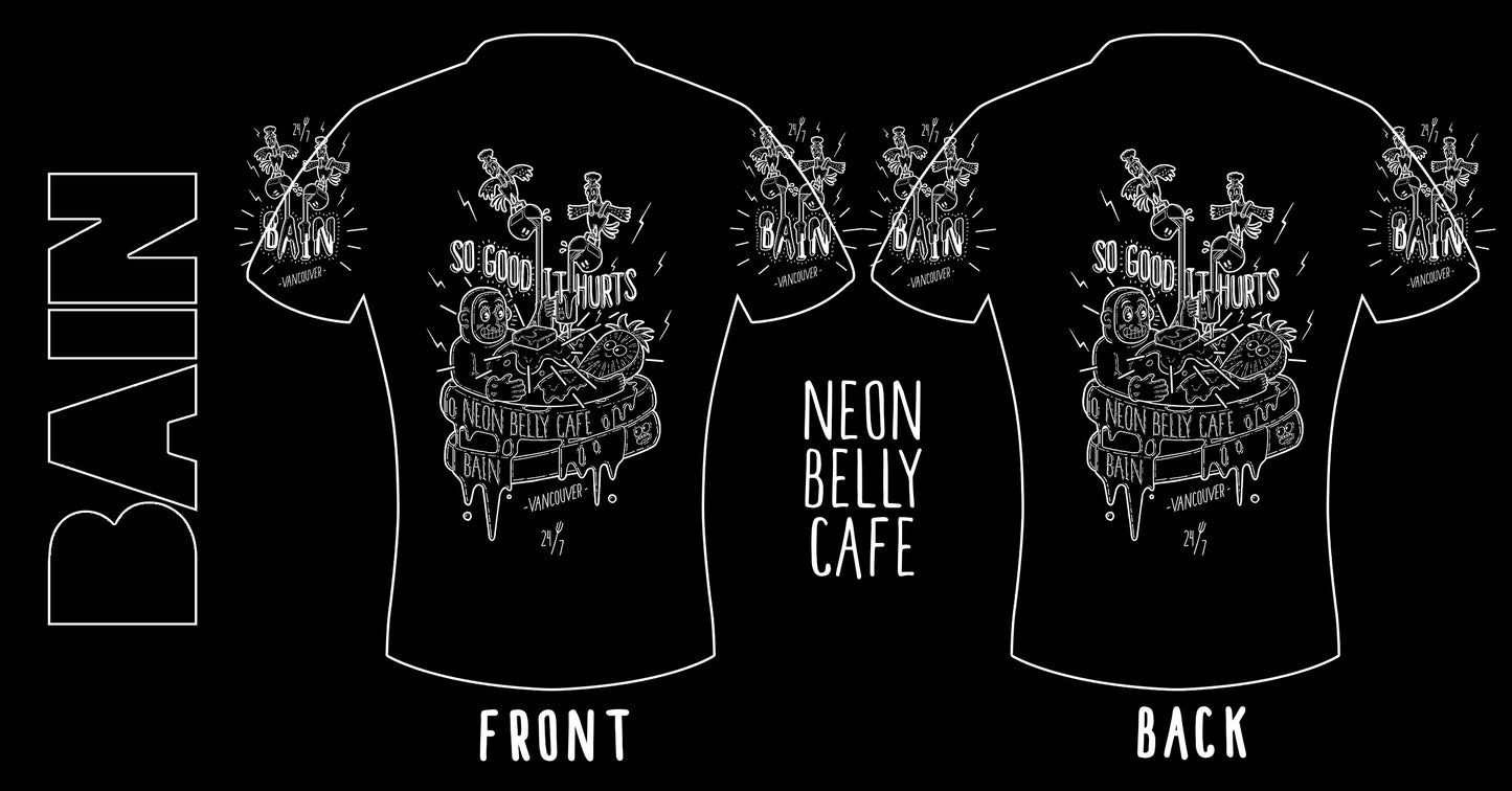 Neon Belly Cafe - Rashguard - Mens